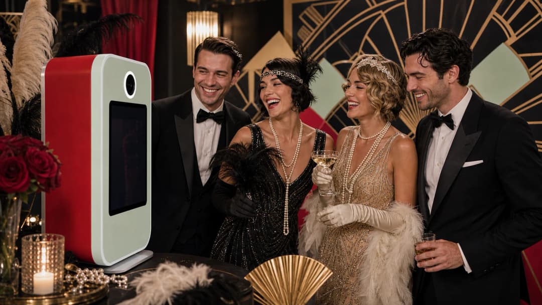 Thème IA Gatsby Night pour photobooth