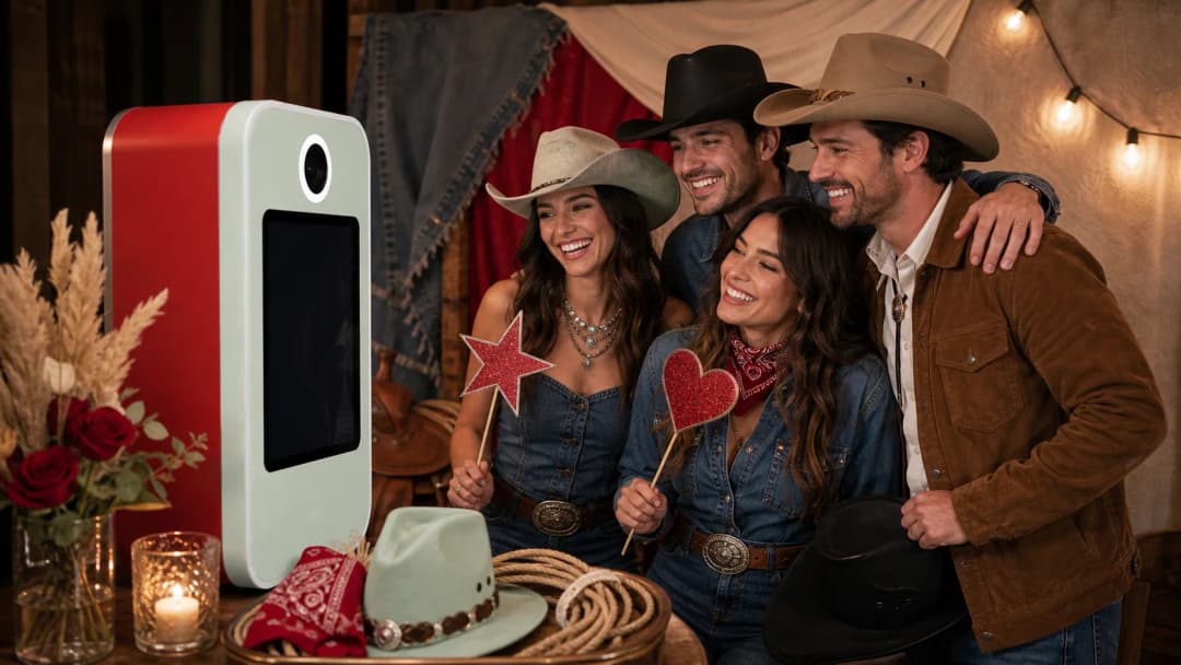 Thème IA Western Pop pour photobooth